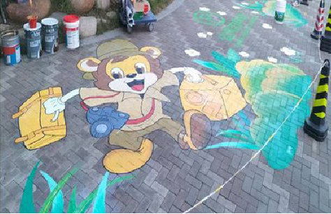 张家港夏季画地面彩绘会遇到的问题