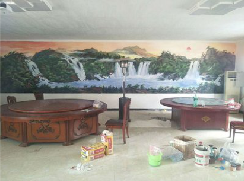 张家港墙绘-写实风景