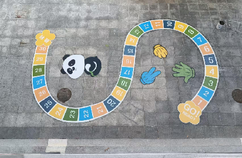 张家港地面游戏彩绘