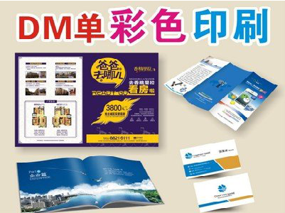 张家港单页印刷，色彩搭配简单。